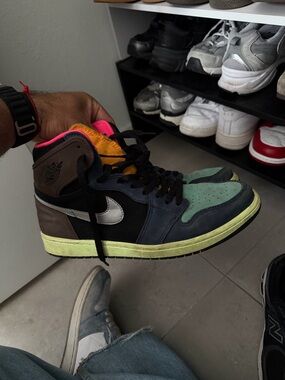 Air Jordan 1 Style Men’s High-Top Sneaker — Multi-Color